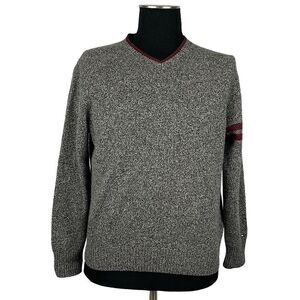 Tommy Hilfiger Lambswool V-Neck Knit Sweater - Mens M